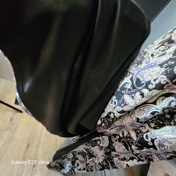 NWOT Size 14 Laundry by Shelli Paisley Print Maxi Slit Cocktail Dress - Picture 8 of 14